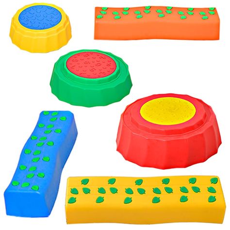 PRICES MAY VARY. SUPER VALUE PACK. Our Coordination Play Toy includes 3 Pcs balance beams:17.7”L x4.7”W x 3”H. Large step stone:16.5”W x 6.3”H. Medium step stone:14.6”W x 5.1”H. Small step stone:13.4”W x 4”H. SAFETY GUARANTEE WITH NON-SLIP BOTTOM:Each product is equipped with a certain number of anti-slip slices that can increase the friction atop carpets, tiles, grass, hardwood floors, etc, to ensure the kids' safety. These balance beams and stones are made of child-proof durable polyurethane, Leon, Outdoor Sensory Play, Toddler Obstacle Course, Kids Outdoor Toys, Toddler Busy Bags, Play Cafe, Playground Toys, Cafe Business, Colorful Bedroom