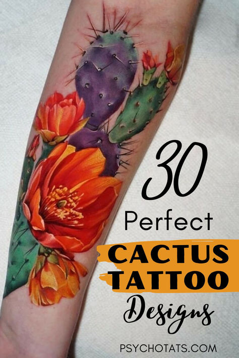 Cactus Tattoo Feminine Desert Tattoo, Cactus Fruit Tattoo, Dessert Flower Tattoo, Prickly Pear Flower Tattoo, Mexican Flower Tattoo For Women, Flower Cactus Tattoo, Barrel Cactus Tattoo, Cactus Bloom Tattoo, Flower And Plant Tattoos