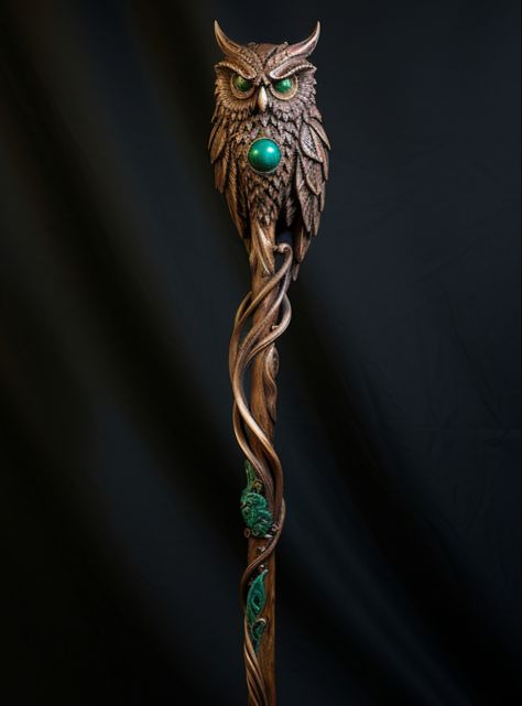 Magical Staff Fantasy, Dark Staff Magic, Quarterstaff Dnd, Magic Staff Wizards, Wizards Staff, Fantasy Staff, Witch Staff, Divination Wizard, Dnd Artifacts