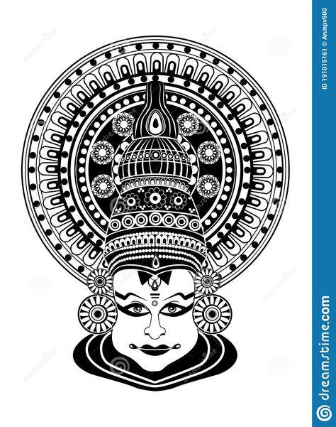 Kathakali Drawing, Kathakali Face, Phad Painting, Mural Art Design, Mask Images, Mask Painting, Pencil Sketch Images, Art Sketches Doodles, Contemporary Art Canvas