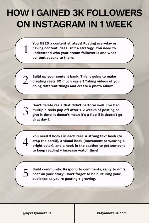 Here's my Instagram marketing tips on how to grow your following quickly. This is the exact instagram growth strategy I used to gain 3,000 followers in one week! Social Media Growth Strategy, Grow Instagram Followers, Grow Social Media, Social Media Marketing Planner, Social Media Content Strategy, Social Media Content Planner, More Followers On Instagram, Social Media Marketing Instagram, Instagram Advertising