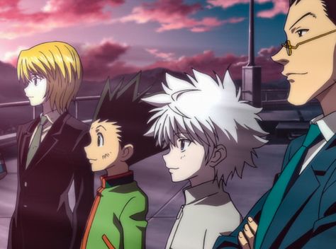 Kurapika, Gon, Killua, Leorio - Hunter x Hunter by Kelvin Kiptum Kiprop Leorio Hxh, Gon Killua, Anime Group, Hxh Characters, Hunter Anime, Art Anime, Hunter X Hunter, An Anime, Anime Movies