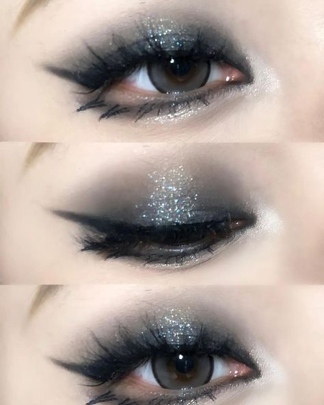 Gothic Douyin Makeup, Makeup Douyin, Arcology, Cute Eye Makeup, Swag Makeup, Ethereal Makeup, Eyeliner Makeup, Pinterest Makeup, Emo Makeup