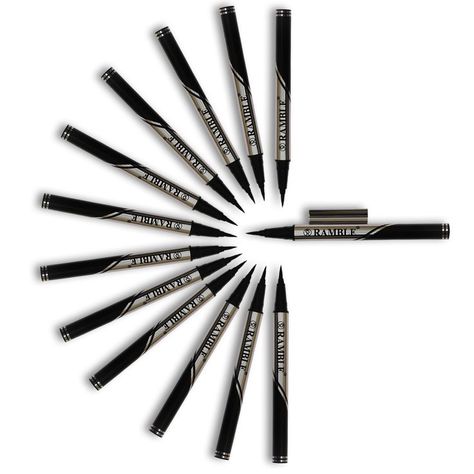 Ramble Max Black Pen Eyeliner Kajal Pencil, Pen Eyeliner, Eyeliner Waterproof, Eyeliner Products, Bold Eyes, Black Pen, Max Black, Eyeliner Looks, Eyeliner Pen