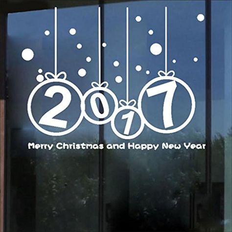 Hatop New Year 2017 Merry Christmas Wall Sticker Home Shop Windows Decals Decor (White) - Brought to you by Avarsha.com Christmas Window Painting, Christmas Wall Stickers, Mermaid Wall Decor, Baby Wall Decor, Christmas Window Decorations, Christmas Vinyl, New Year 2017, Shop Windows, Wall Stickers Home