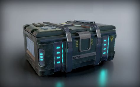 Sci Fi Crate Concept Art, Sci Fi Box Concept Art, Sci Fi Backpack, Sci Fi Crate, Space Colony Concept, Sci Fy, Secret Energy, Kang The Conqueror, Sci Fi Props