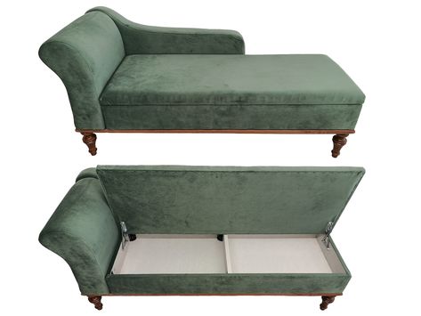 Sage Green Sofa, Chez Lounge, Green Chaise Lounge, Storage Chaise Lounge, Sofa Lounger, Lounger Sofa, Sofa Single, Diy Furniture Chair, Bedroom Couch