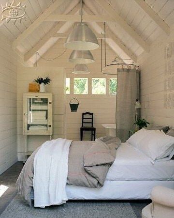 Stylish Sheds: 8 Incredible Backyard Ideas Shed Guest House, Cabin Room, House Shed, Attic Renovation, Attic Remodel, Vintage Campers, Wooden Houses, Attic Bedroom, Shed Homes