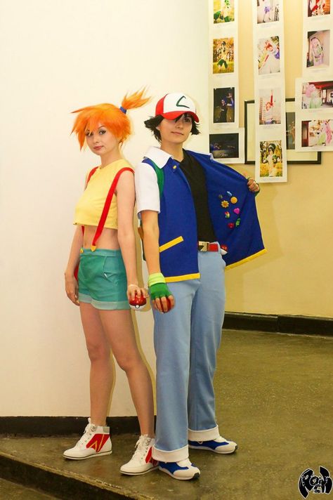 Ash And Misty Costume, Misty And Ash, Misty Costume, Ash Costume, Ash Misty, Pokemon Ash And Misty, Ash And Misty, Pokemon Ash, Cartoon Costumes