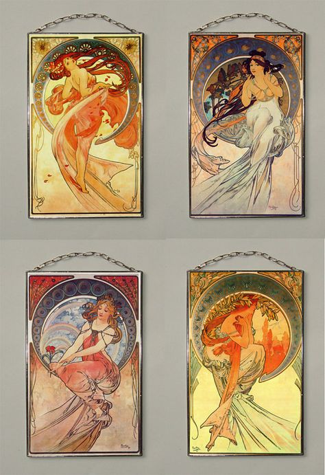 Alphonse Mucha Fruit.160 x 100 mm (6,5 x 4) inch Glass-pasteboard window-pane with copy from artwork by Alphonse Mucha. Alfons Maria Mucha, Art Nouveau Mucha, Motifs Art Nouveau, Illustration Art Nouveau, Alphonse Mucha Art, Design Art Nouveau, Mucha Art, Alfons Mucha, Art Nouveau Illustration