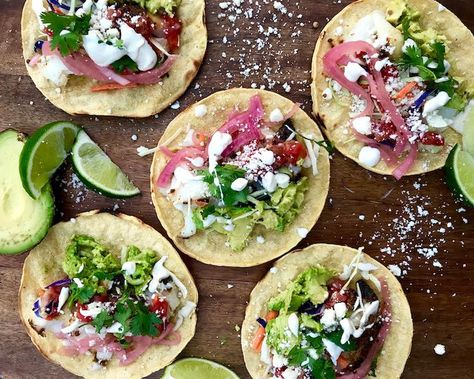 Recipes Using Pickled Red Onions, Sea Bass Tacos Recipes, Sea Bass Taco Recipes, What To Put Pickled Red Onions On, Recipes With Pickled Red Onions, Sea Bass Tacos, Tacos With Pickled Red Onions, Grilled Fish Fillet, Mahi Mahi Fish Tacos