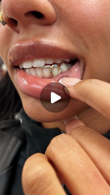 101K views · 8.1K likes | LOUD MOUTH LDN on Instagram: "Our clients ask for the cutest sets 🥹 Gold window x inlay set with diamonds and a pacific blue Opal   See the full range of Opal colours available on our story 😋  #jewelry #jewellery #grillz #goldgrillz #opalgrillz #girlswithgrillz #toothgem #toothgems #womenswear #streetstyle #peckham #southlondon #london #custommade #customorder #diamondgrillz #jewelrydesigner" Inlay Jewelry Ideas, Opal Grillz, Gold Window, Story Jewelry, Diamond Grillz, Grill Ideas, Gold Grillz, Inlay Jewelry, Tooth Gem