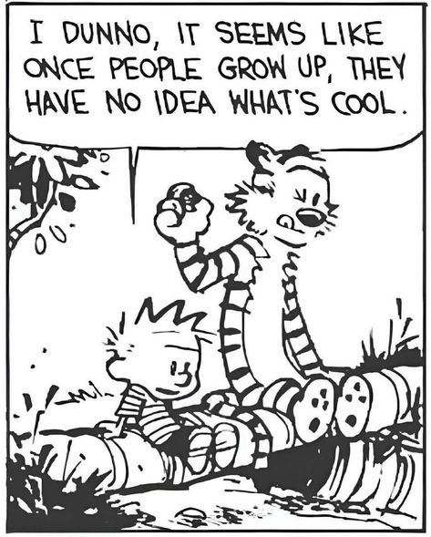 a la Calvin and Hobbes and also @ saint #existentialism #philosophy #calvinandhobbes Calvin And Hobbes Humor, Best Calvin And Hobbes, Reality Check Quotes, Calvin And Hobbes Quotes, Comics Quote, Grad Quotes, Calvin And Hobbes Comics, Workplace Humor, Calvin Hobbes