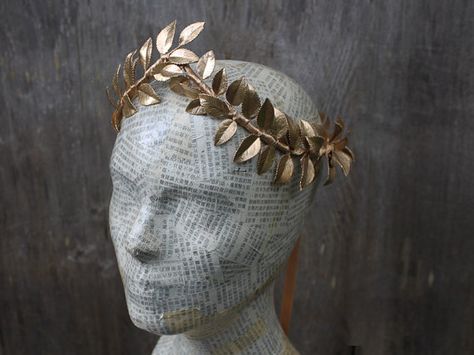 Gold Leaf Headpiece, Greek God Crown, Ancient Greek Crown, Gold Leaf Crown Greek, Greek Leaf Crown, Greek Goddess Crown, Roman Crown, Greek Headpiece, Greek Headband