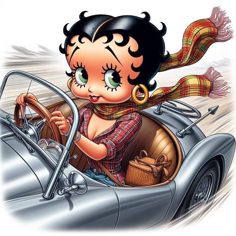 Betty Boop Figurines, Betty Boop Classic, Betty Boop Quotes, Black Betty Boop, Betty Boop Art, Betty Boop Cartoon, Betty Boop Pictures, Black Betty, Golden Oldies