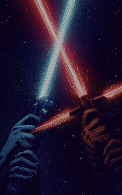 Star Wars Wallpaper Lightsaber, Red Lightsaber Aesthetic, Kylo Ren Wallpaper, Blue Lightsaber, Red Lightsaber, Aesthetic Star, Kylo Ren And Rey, Star Wars Wallpaper, Star Wars Images