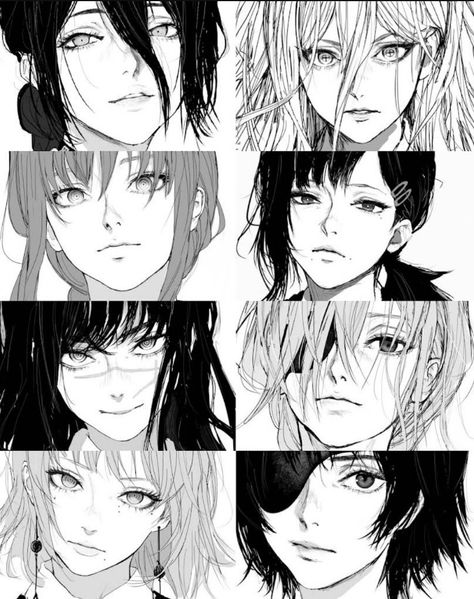 Face Art Drawing, Manga Drawing Tutorials, 캐릭터 드로잉, Dreamy Art, Anime Character Drawing, Book Art Drawings, Art Tutorials Drawing, Anime Poses Reference, Chainsaw Man