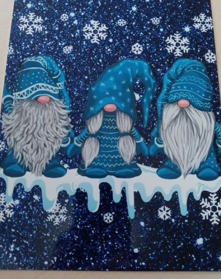 Gnome Paint, Gnome Pictures, Arte Doodle, Christmas Canvas Art, Wreath Maker, Christmas Signs Wood, Diy Gnomes, Gnomes Crafts, Christmas Canvas