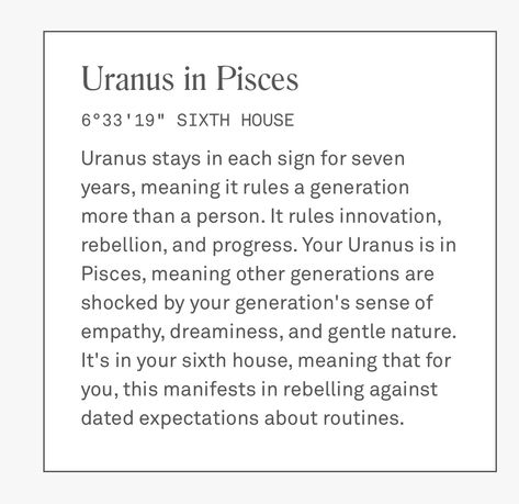 Uranus In Pisces, My Peace, Natal Charts, Astrology, Meant To Be, Natal