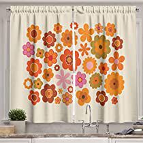 Check this out on Amazon Floral Kitchen Curtains, Curtains Vintage, 1970s Kitchen, Decor Objects, Decorative Curtains, Modern Curtains, Window Drapes, Kitchen Window, Kitchen Curtains