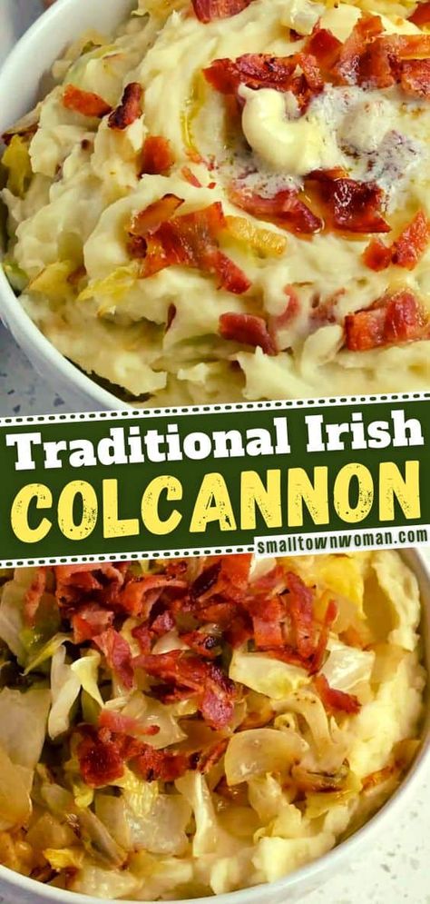 Irish Dinner Recipes, Irish Colcannon, Irish Dinner, Irish Cooking, Irish Dishes, Cabbage And Potatoes, Sauteed Cabbage, Irish Food, Cabbage Casserole