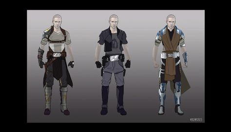 Starkiller costume concepts #1. (Force Unleashed II) Brian Matyas, Galen Marek, Jedi Armor, Disfraz Star Wars, Force Unleashed, Jedi Cosplay, The Force Unleashed, Jedi Costume, Grey Jedi