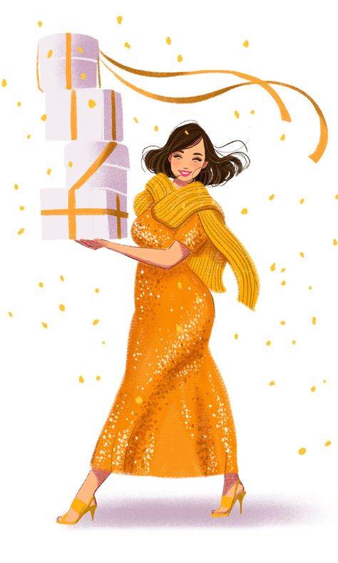 Other Wardrobe by Leni Kauffman – Fashion Illustration Blog Gold Outfit, Prabal Gurung, True Art, Illustration Character Design, Inspiration Style, Happy Holidays, Fashion Illustration, Illustration Design, Holiday Season