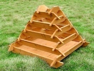 Pyramid Gardening Beds | The tiered garden planter is unique… | Flickr Pyramid Garden, Raised Vegetable Planter, Vegetable Planter Boxes, Pyramid Planter, Wooden Pyramid, Raised Garden Planters, Vegetable Planters, Tiered Garden, Herb Planters