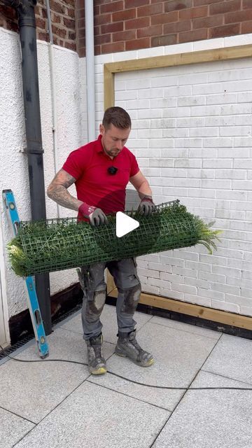 Mark Marshall on Instagram: "We thought we would create a beautiful feature out of this @evergreendirect what do you think of it 🥰 #evergreen #gardenhacks #garden #landscaping #greenwall" Moss Wall Outdoor, Moss Wall Art, Moss Wall, Green Wall, Garden Landscaping, You Think, Landscaping, Wall Art, Wall