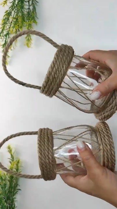 YouTube- #youtube Check more at https://howcandothis.com/diyideas/youtube-2/ Diy Cristals, Wine Bottle Crafts Christmas, Cotton Branches, Lantern Diy, Crafts With Glass Jars, Asian Crafts, Twine Crafts, Liquor Bottle Crafts, Christmas Wreaths Diy Easy