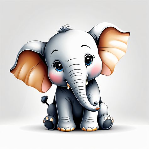 Elephant Cartoon Images, Baby Elephant Cartoon, Walking In The Jungle, Cute Elephant Cartoon, Elephant Clip Art, Safari Baby Animals, Elephant Images, Elephant Pictures, Elephant Cakes