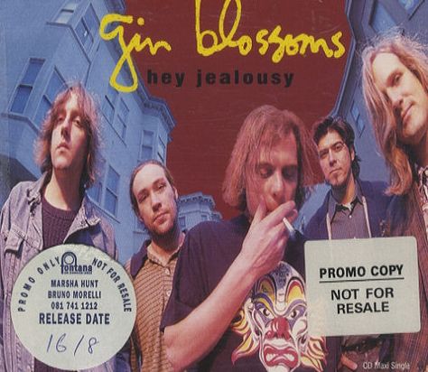 Gin Blossoms - Hey Jealousy Hey Jealousy Gin Blossoms, No Doubt Album Covers, Blossoms Band, Gin Blossoms, I Started A Joke, Sonic Youth Albums, Finish The Lyrics, 90s Songs, Alice In Chains Vinyl