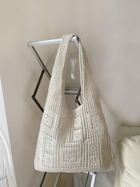 Crochet Hobo Bag, Weave Shop, Minimalist Tote Bag, Minimalist Tote, Bags Pattern, Knitting Tote Bag, Knitting Tote, Stylish Shoulder Bag, Professional Bag