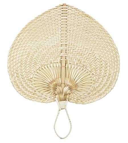 Set 10 Wedding Fans 12" Raffia Fans - Natural Fan - Bamboo Hand Fans - Wedding Fans For Guest - Wedding Gift Idea For... Fans Wedding, 40th Bday Ideas, Decor Boho Chic, Hand Fans For Wedding, Summer Birthday Party, Wedding Fans, Hand Fans, Wedding Gifts For Guests, Ring Handle