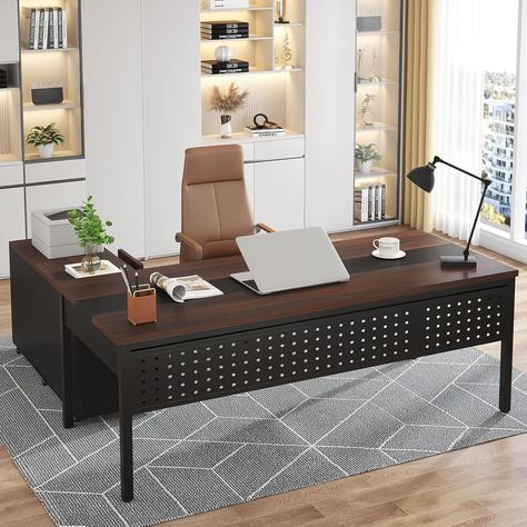 L Shaped Office Desk, Office Furniture Set, Modern Executive Desk, L Shaped Executive Desk, File Cabinet Desk, Executive Office Desk, Home Office Furniture Sets, Mobile File Cabinet, Office Workstations