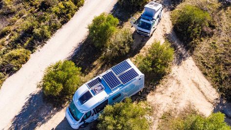 Everything You Need To Know About RV Solar Panels – Forbes Home Solar Panels Design, Rv Solar Panels, Small Solar Panels, Rv Solar, Solar Companies, Energy Efficient Appliances, Solar Panel Kits, Solar Inverter, Solar Generator