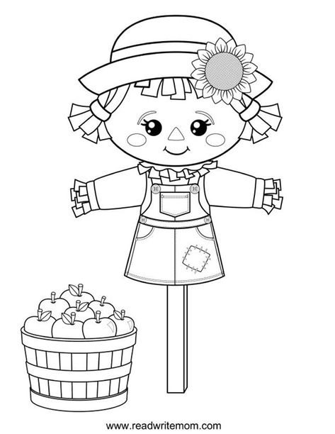 girl scarecrow coloring page Scarecrow Coloring Pages, Scarecrow Drawing, Girl Scarecrow, Tumblr Coloring Pages, Fall Coloring, Paw Patrol Coloring Pages, Detailed Coloring Pages, Holiday Crafts For Kids, Fall Coloring Pages