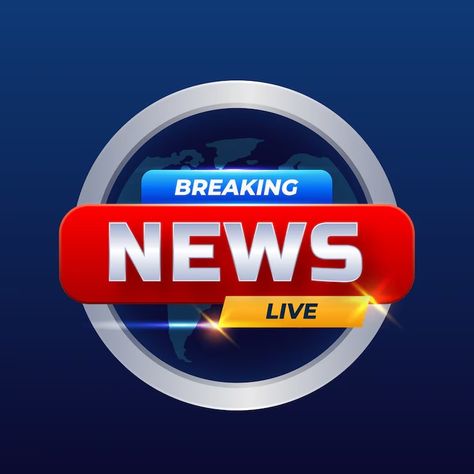 Free Vector | Free vector gradient breaking news logo design News Logo Design, Dp Logo, News Logo, Bollywood Glamour, New Dp, Channel Logo, Vector Gradient, Gradient Logo, Blur Background In Photoshop