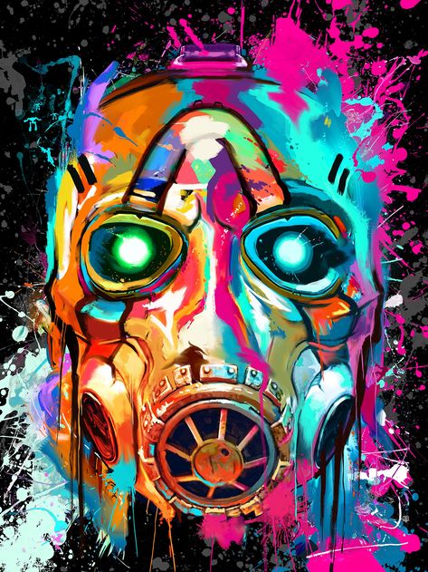 Borderlands Tattoo, Borderlands 1, Metal Posters Art, Borderlands Art, 3 Wallpaper, Borderlands 3, Art Print Collection, Background Wallpapers, Trendy Wallpaper