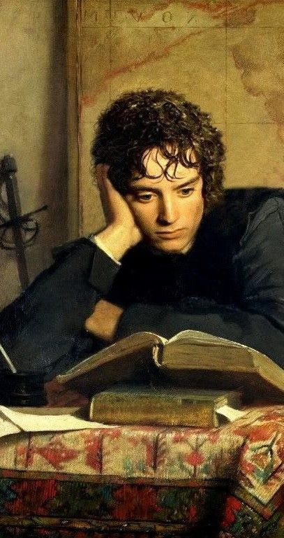 Man Reading, Arte Peculiar, Frodo Baggins, Elijah Wood, An Open Book, Heroic Fantasy, People Reading, Reading Art, Woman Reading