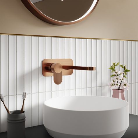 A quick tip to refresh your bathroom 🫧 If you don't have the time for a full interior makeover, simply upgrade your tap for a brand new look! Though it might seem like a small detail, a tap is one of the most frequently used fixtures in your bathroom. Its design and functionality are noticed by everyone who enters, making it a key element in enhancing your bathroom's overall aesthetic and ensuring a positive experience. Whether you're looking to add elegance with a tall tap design, a spa-l... Fluted Wall, Perfect Bathroom, Water Bill, Brushed Bronze, Basin Mixer, Mixer Taps, Brushed Brass, Quick Saves