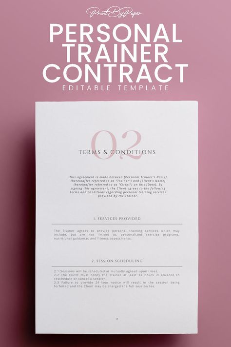 Gain confidence in your client interactions with our clear and concise contract template. Perfect for personal trainers who value professionalism and clarity. Download instantly! Personal Training Business, Training Business, Gain Confidence, Contract Template, Personal Trainers, How To Gain Confidence, Personal Training, Workout Programs, Personal Trainer