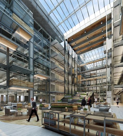 As the only company signed on so far, Apple will take up 40% of the power station's available office space. Apple Office Interior, Apple Headquarters, Apple Office, Apple Company, Office Layouts, Pool Prices, Company Office, Godzilla Wallpaper, Battersea Power Station