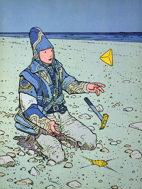 Something so mesmerizing about Moebius' art Jean Giraud Moebius, Jean “moebius” Giraud, Moebius Art, Jean Giraud, Bd Comics, Concept Artist, Silver Surfer, Art Et Illustration, Arte Animal