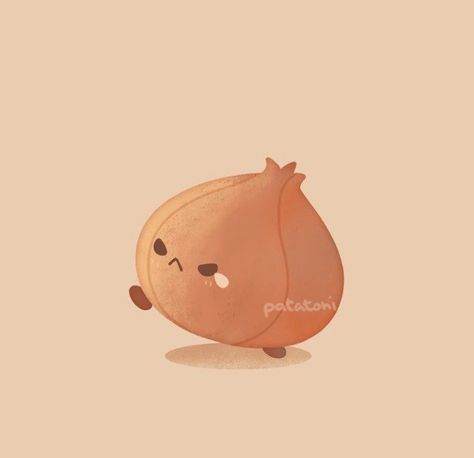 Cute Onion Drawing, Cute Food Drawings Cartoons, Cute Vegetables Drawing, Onion Illustration, Bean Character, Cute Vegetables, Kawaii Drawing, 귀여운 음식 그림, Kawaii Illustration