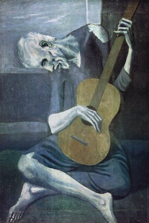 The Old Guitarist Pablo Picasso 1903 (Blue period) #pablopicasso #pablo #picasso #guitar The Old Guitarist, Famous Artists For Kids, Picasso Blue, Pablo Picasso Art, Art Picasso, Pablo Picasso Paintings, Wayne Thiebaud, Pierre Bonnard, Joan Mitchell