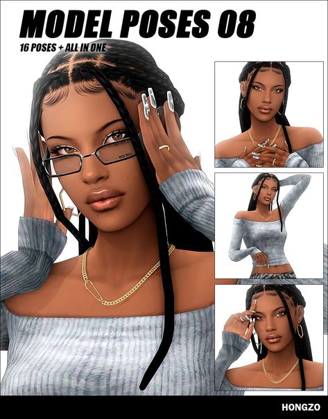 MODEL POSES N8 BY HONGZO  DOWNLOAD Sims Challenge, Sims Poses, Sims 4 Hair Male, Ts4 Poses, Sims 4 Tattoos, Sims 4 Piercings, Sims 4 Cc Eyes, Sims 4 Cas Mods, 4 Poses