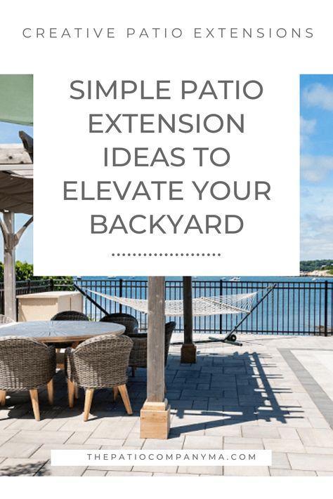 Considering a patio renovation to extend your outdoor living area and make the most of your space? Explore our list of the best backyard patio extension ideas including some of our very own projects to inspire your patio vision. Extending Patio Ideas, Backyard Patio Extension Ideas, Backyard Patio Extension, Diy Patio Extension, Extended Patio Ideas, Extending Patio, Patio Extension Ideas, Patio Renovation, Patio Extension