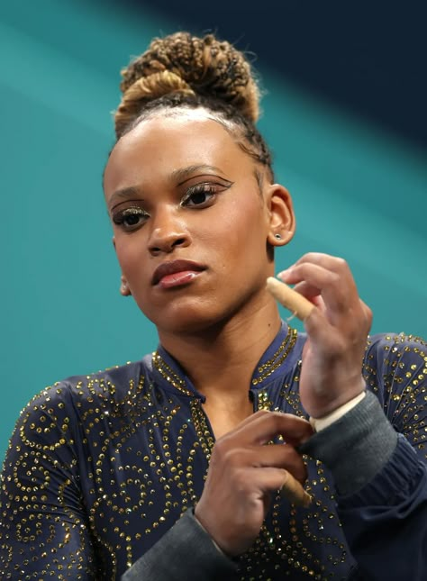 Paris Olympics 2024 Gymnastics Finals Best Beauty: Photos Athletic Black Women, Black Gymnast, Trinity Rodman, Paris Olympics 2024, Braid Trends, 2024 Summer Olympics, Black Future, Olympics 2024, French Curl