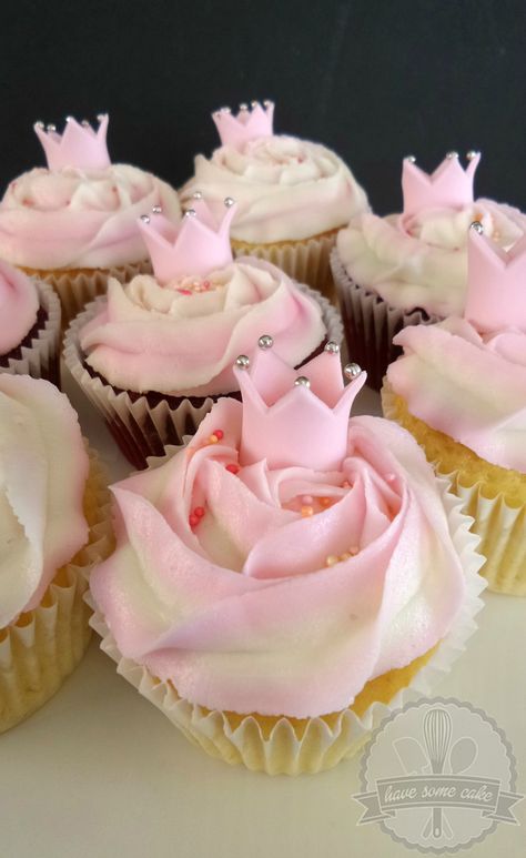 Fairy Princess Cupcakes, Princess Theme Cupcakes Pink And Gold, Fairytale Cupcakes Ideas, Once Upon A Time Cupcakes, Pink Princess Cupcakes, Princess Themed Cupcakes, Princess Cupcake Ideas, Cupcake Baby Shower Girl, Princess Cupcakes Ideas